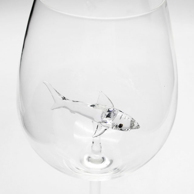 Shark wine glass